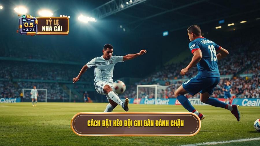 1. Cách đặt kèo đội ghi bàn đánh chặn