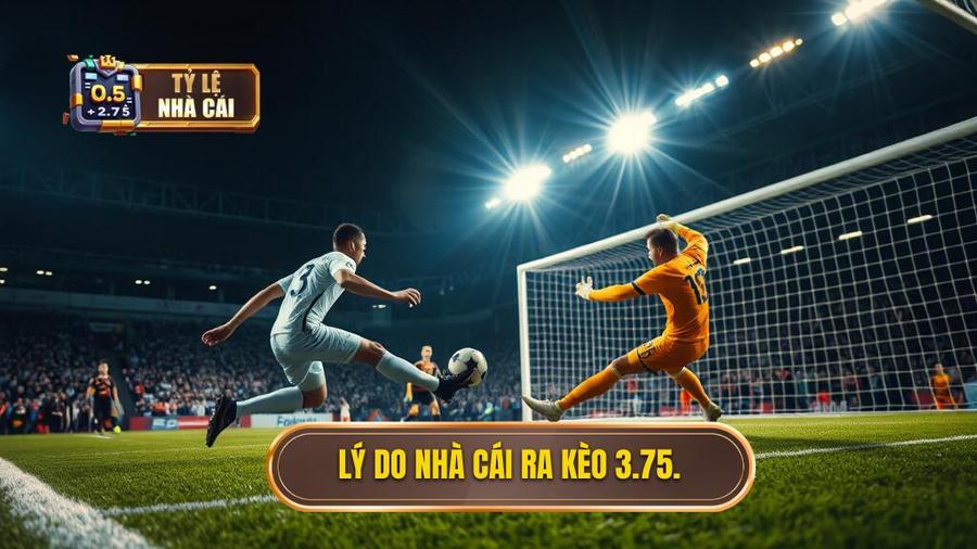 2. Lý do nhà cái ra kèo 3.75.