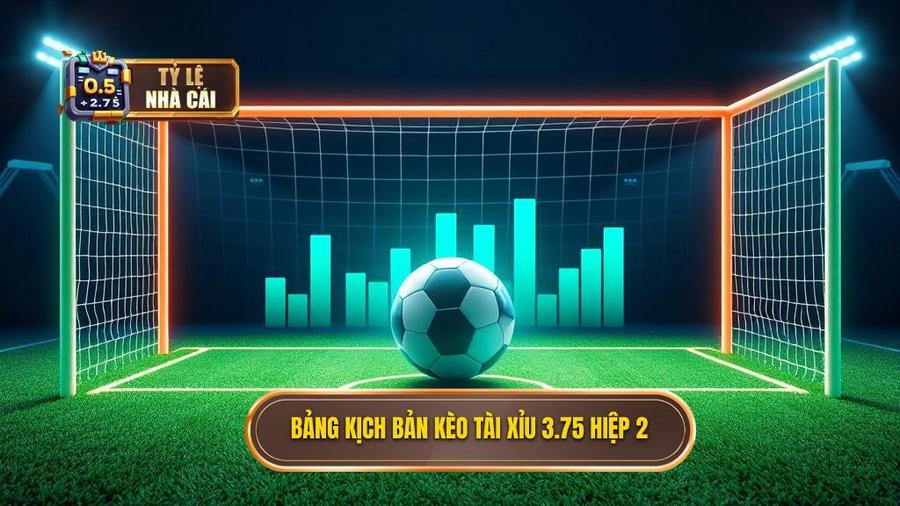 3. Bảng kịch bản kèo tài xỉu 3.75 hiệp 2