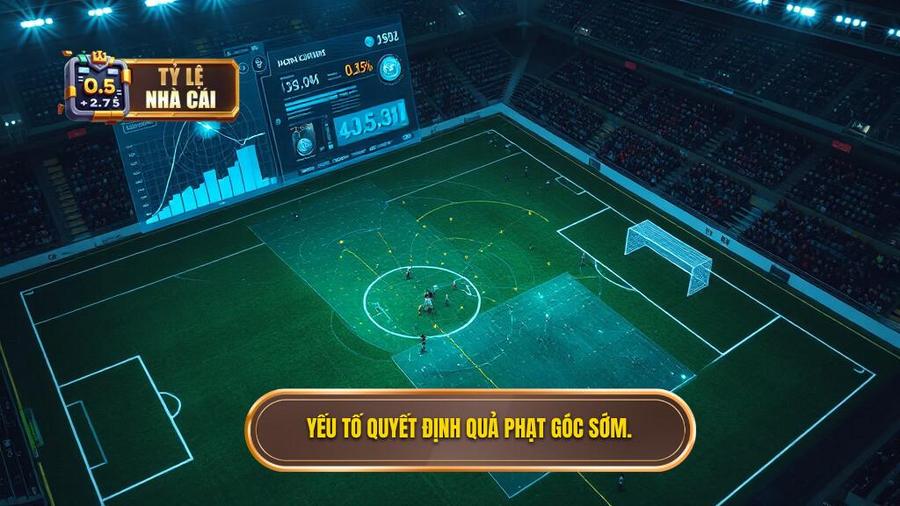3. Yếu tố quyết định quả phạt góc sớm.