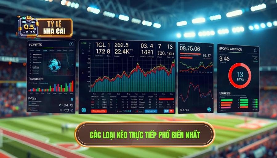 Các loại kèo trực tiếp đang diễn ra phổ biến nhất