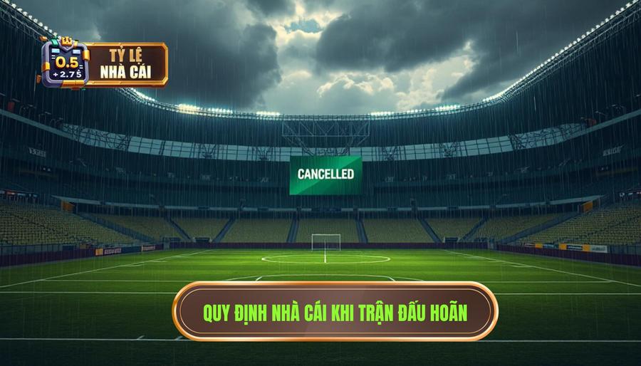Quy định chung của nhà cái khi trận đấu bị hoãn