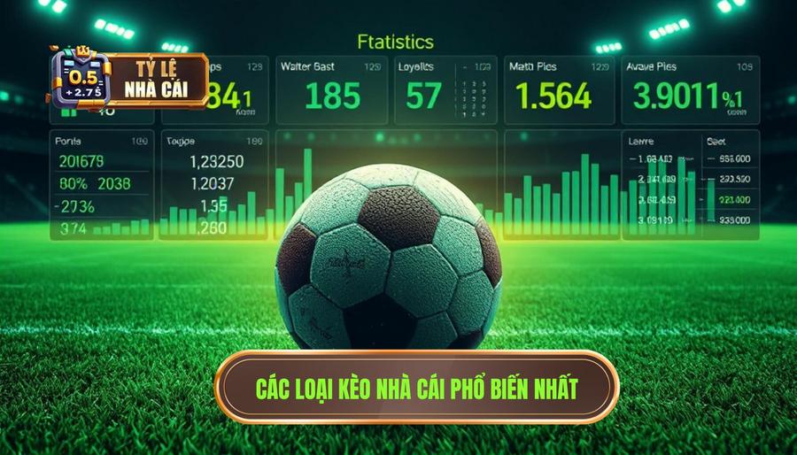 Các loại kèo phổ biến trong bảng tỷ lệ nhà cái